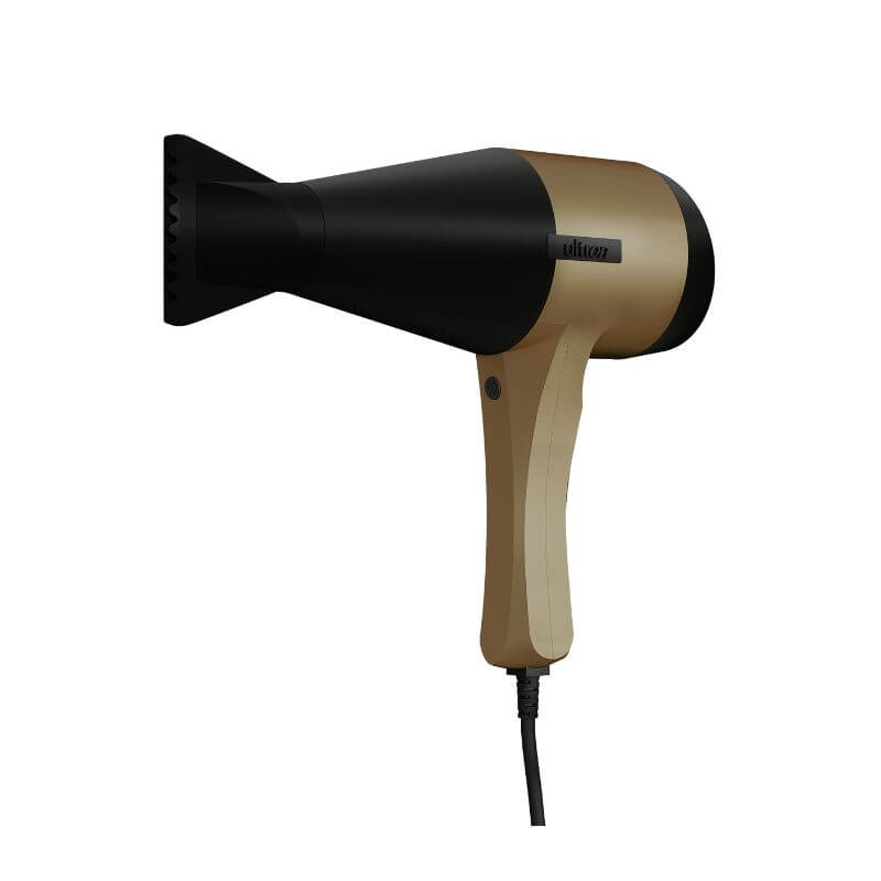 Secador de cabelo sem escova Notus Deluxe Preto Dourado Ultron