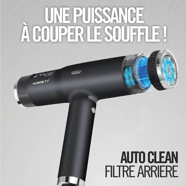 Secador de cabelo Voltury 3 iónico preto 2000W Promex
