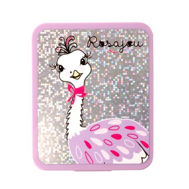 Glitter em caixa de maquilhagem vegan da Rosajou.
