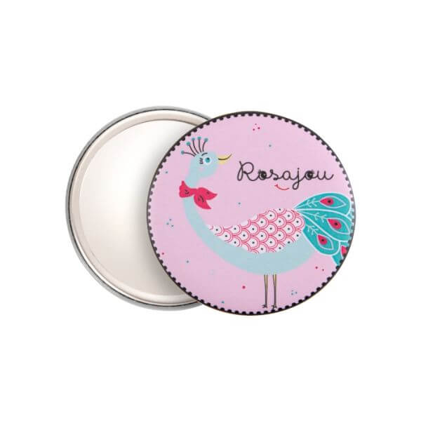 Espelho de bolso Pavão Rosajou