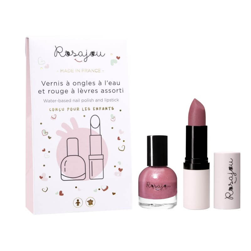 Duo Rossetto e smalto abbinato Vegan Rubino Rosajou