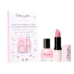 Duo Lippenstift en bijpassende nagellak Vegan Ballerina Rosajou.