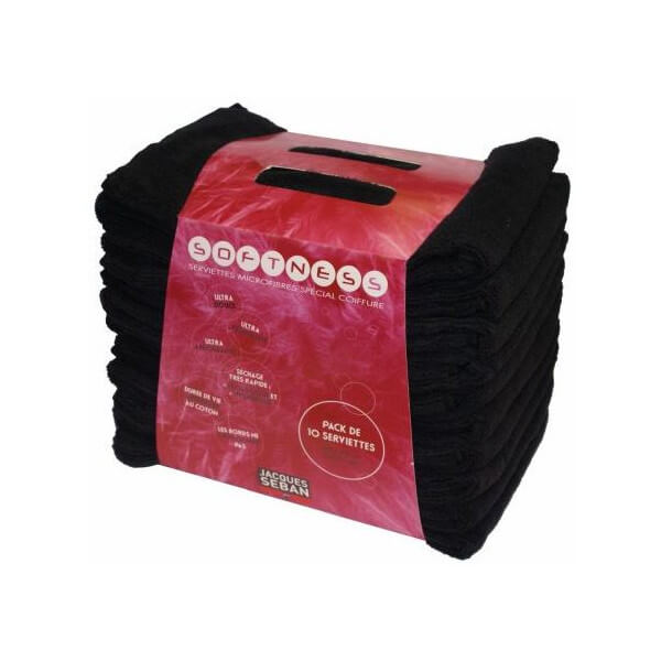 Zwarte microvezel servetten X 10 Zwarte microvezel servetten X 10