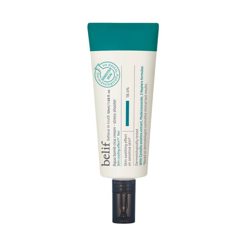 Genezing crème Aqua Bomb Cica Cream Stress Shooter Belif 50ml