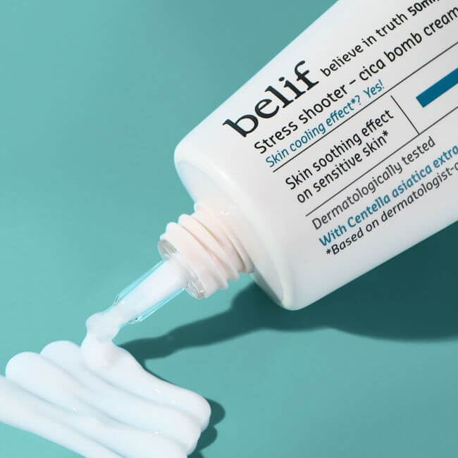 Creme cicatrizante Aqua Bomb Cica Cream Stress Shooter Belif 50ml