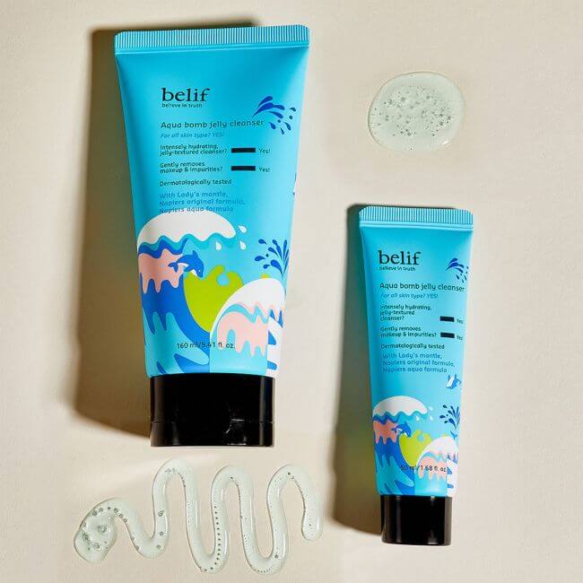 Hydraterende reiniger Aqua Bomb Jelly Cleanser Belif 160 ml