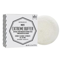 Spugna da doccia infusa per uomo Extreme Buffer Bergamot Absolut di Spongellé
