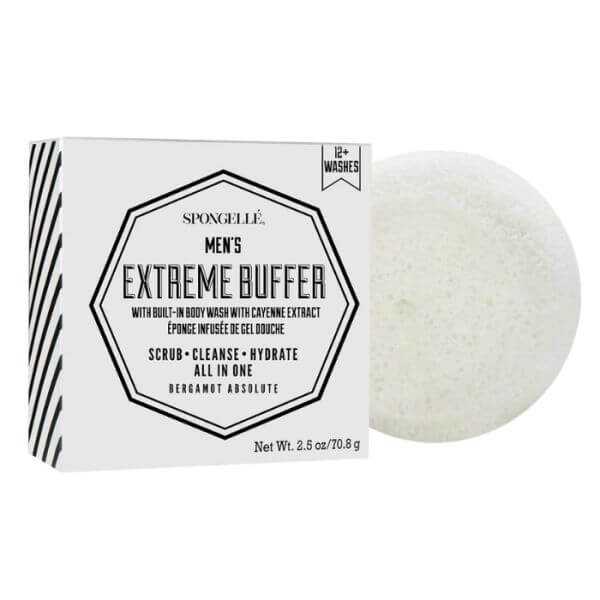 Geïnfuseerde spons voor mannen, Extreme Buffer Bergamot Absolut Spongellé Geïnfuseerde spons voor mannen, Extreme Buffer Bergamot Absolut Spongellé
