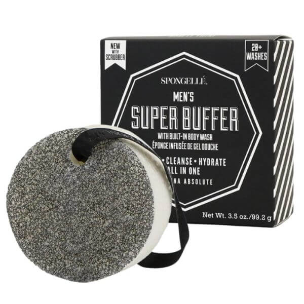 Douche spons doordrenkt met Verbena Absolut voor mannen van Spongellé. Douche spons doordrenkt met Verbena Absolut voor mannen van Spongellé.