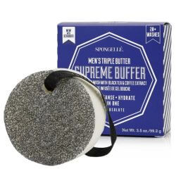 Esponja infundida com Duche Exfoliante Supreme Buffer Cedar Absolute Homme Spongellé