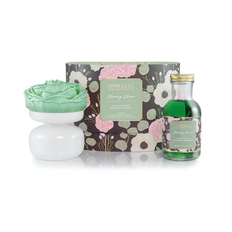 Bloemige geurverspreider Morning Bloom Private Reserve Floret geschenkset Spongellé.
