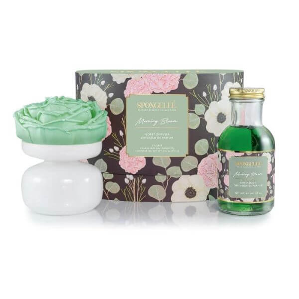 Bloemige geurverspreider Morning Bloom Private Reserve Floret geschenkset Spongellé. Bloemige geurverspreider Morning Bloom Private Reserve Floret geschenkset Spongellé.