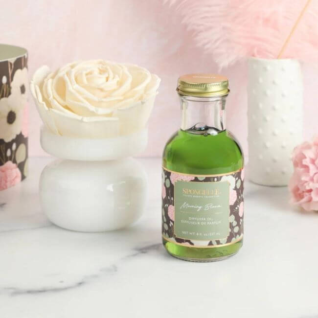 Bloemige geurverspreider Morning Bloom Private Reserve Floret geschenkset Spongellé.