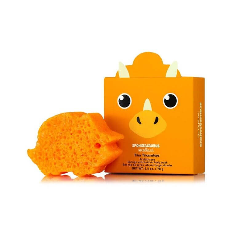 Children's Bath Sponge Triceratops Spongeasaurus Collection Sponge Animals Spongellé