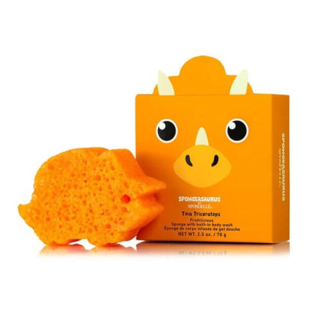 Children's Bath Sponge Triceratops Spongeasaurus Collection Sponge Animals Spongellé