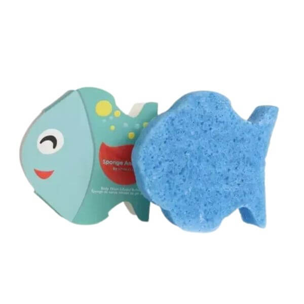 Esponja de banho infantil Peixe Esponja Animal Spongellé 70 g Esponja de banho infantil Peixe Esponja Animal Spongellé 70 g