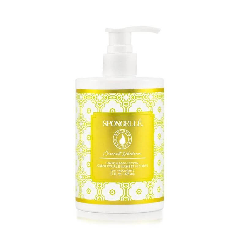 Revitaliserende hand- en bodylotion Coconut Verbena van Spongellé 325 ml.