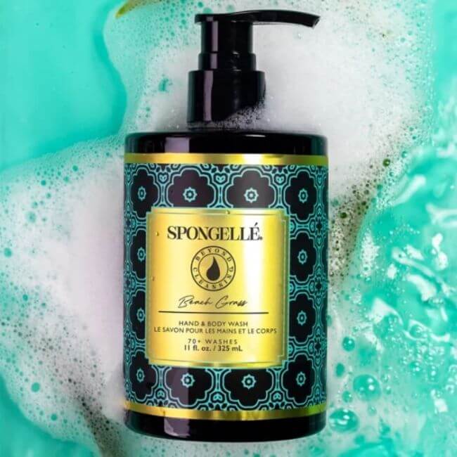 Gel de Limpeza para Mãos e Corpo com Fragrância de Erva de Praia Beach Grass Spongellé 325ml