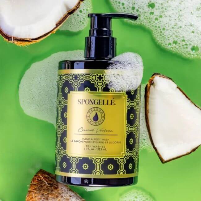 Gel Lavant Mains et Corps Coconut Verbena Spongellé 325ml