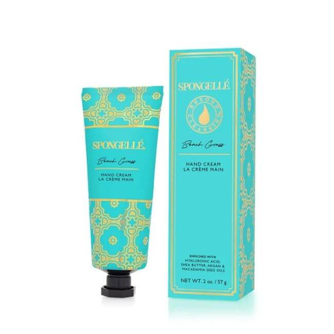 Creme para as Mãos com Fragrância Exótica de Beach Grass da Spongellé, 57g.