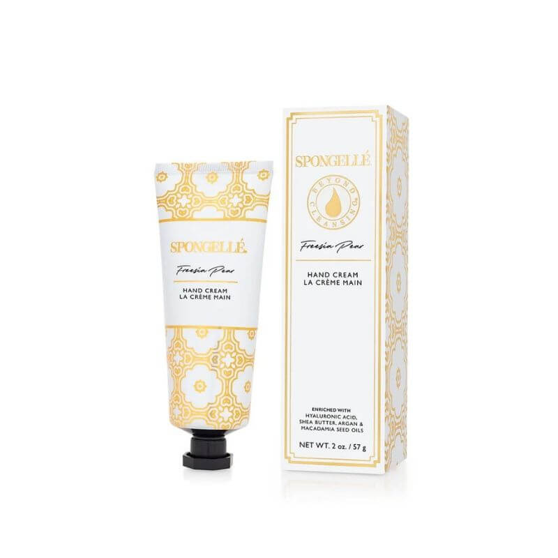 Handcrème met peer- en fresia-geur Spongellé 57g