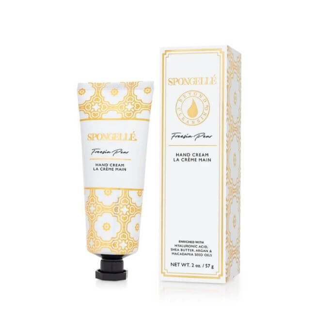Handcrème met peer- en fresia-geur Spongellé 57g