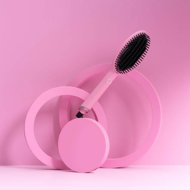 Professionele gladmakende borstel ghd Glide Pink Collection 2024.