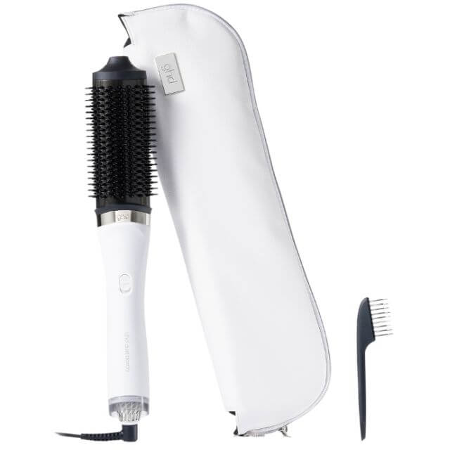 2-in-1 Duett-Haartrocknerbürste Weiß von ghd
