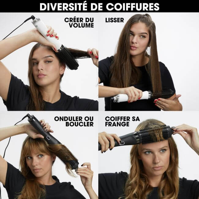 Secador de Cabelo com Escova 2 em 1 Duet Blowdry Branco ghd