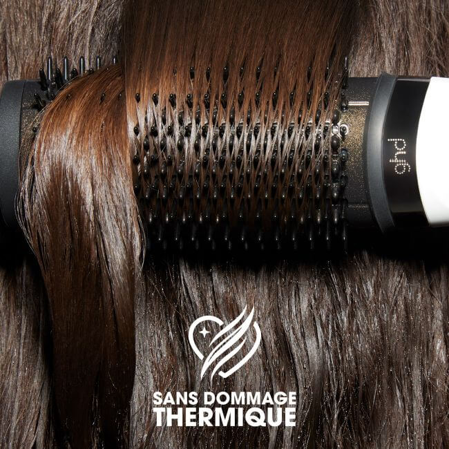 2-in-1 Duett-Haartrocknerbürste Weiß von ghd