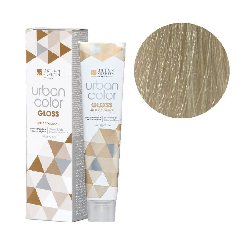 Gekleurde gel zonder ammoniak Urban Color Gloss 10.21 Urban Keratin 60 ml
