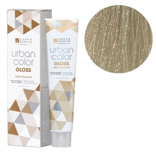 Gekleurde gel zonder ammoniak Urban Color Gloss 10.21 Urban Keratin 60 ml Gekleurde gel zonder ammoniak Urban Color Gloss 10.21 Urban Keratin 60 ml