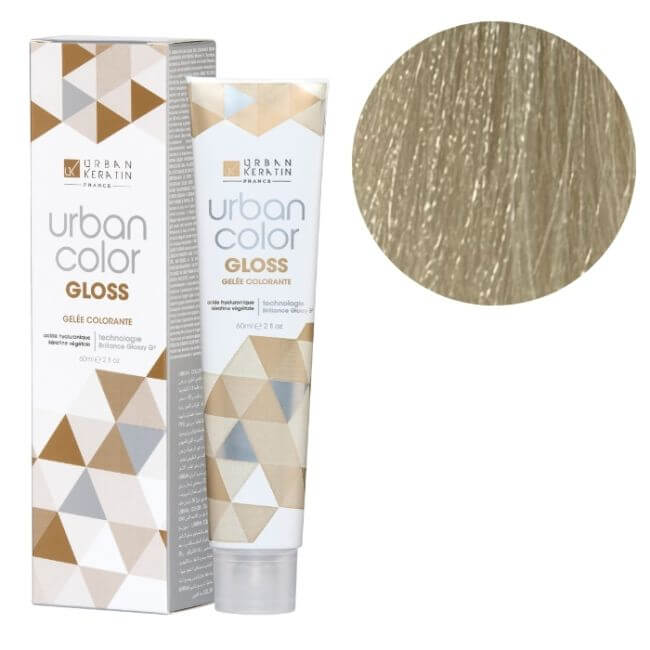 Gekleurde gel zonder ammoniak Urban Color Gloss 10.21 Urban Keratin 60 ml