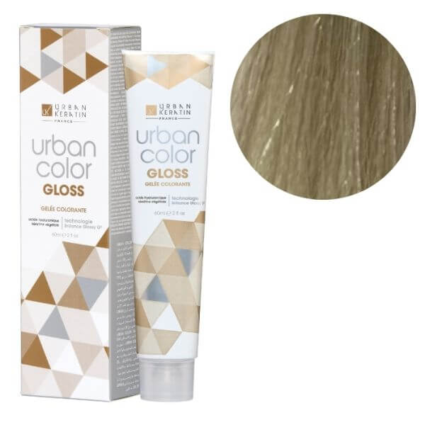 Gekleurde gel zonder ammoniak Urban Color Gloss 10.23 Urban Keratin 60 ml