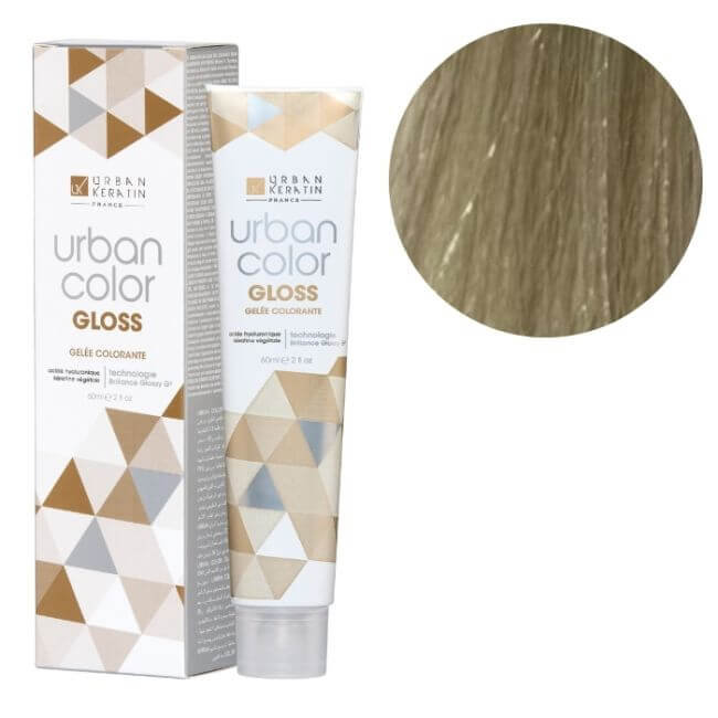 Gekleurde gel zonder ammoniak Urban Color Gloss 10.23 Urban Keratin 60 ml