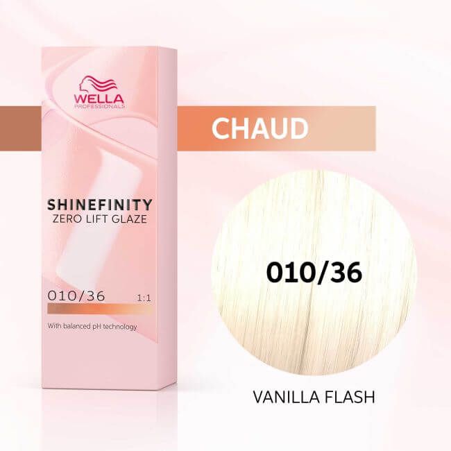 Kleuring gloss Shinefinity 010/36 Vanille Flash Wella 60ML