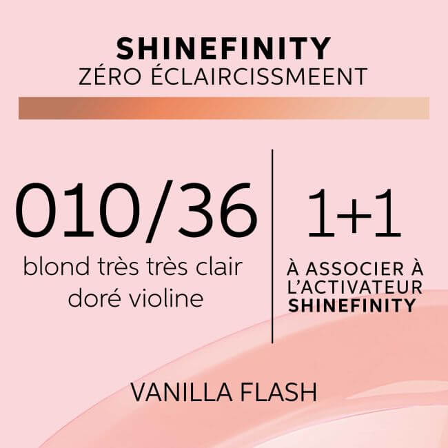Kleuring gloss Shinefinity 010/36 Vanille Flash Wella 60ML