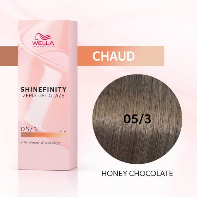 Coloração gloss Shinefinity 05/3 Mel Chocolate Wella 60ML