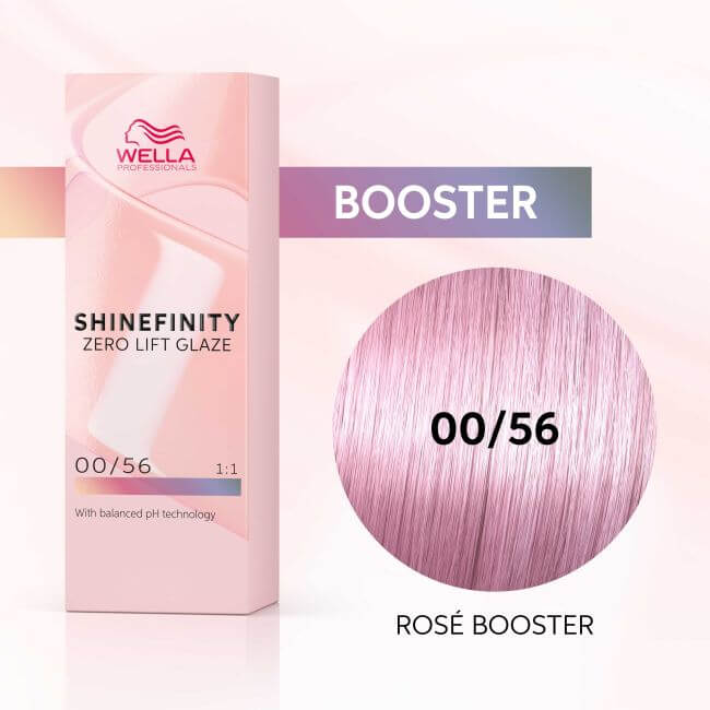 Kleuring gloss Shinefinity 00/56 Rosé Booster Wella 60ML