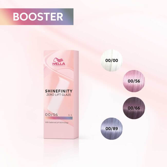 Kleuring gloss Shinefinity 00/56 Rosé Booster Wella 60ML