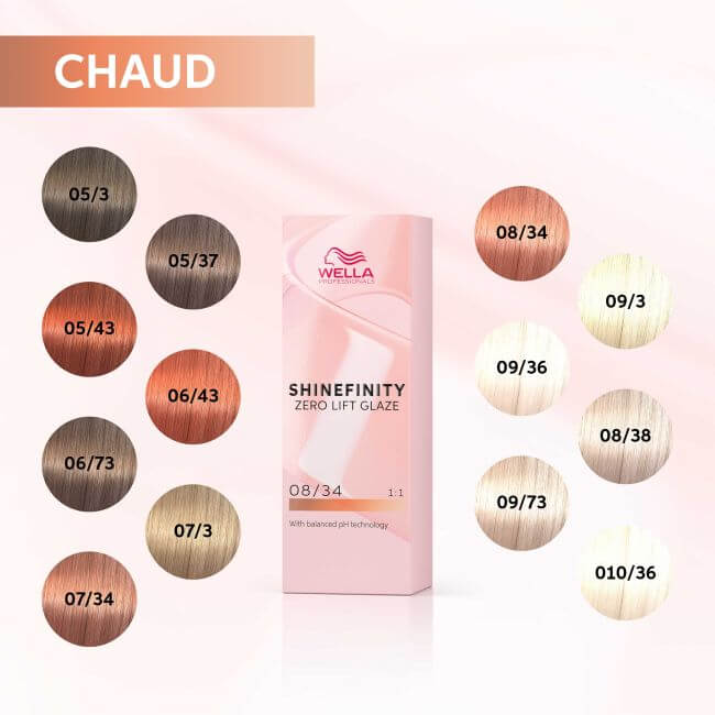 Coloração gloss Shinefinity 09/3 Golden Honey da Wella, 60ML.