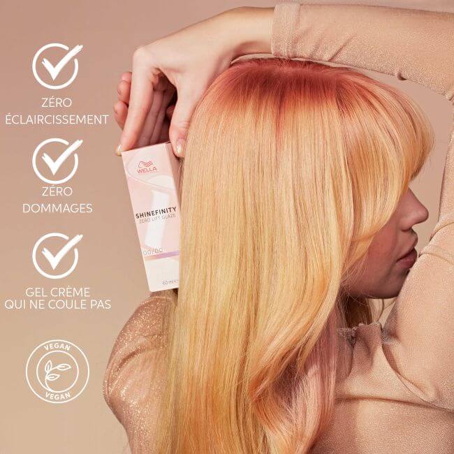 Coloração gloss Shinefinity 09/3 Golden Honey da Wella, 60ML.
