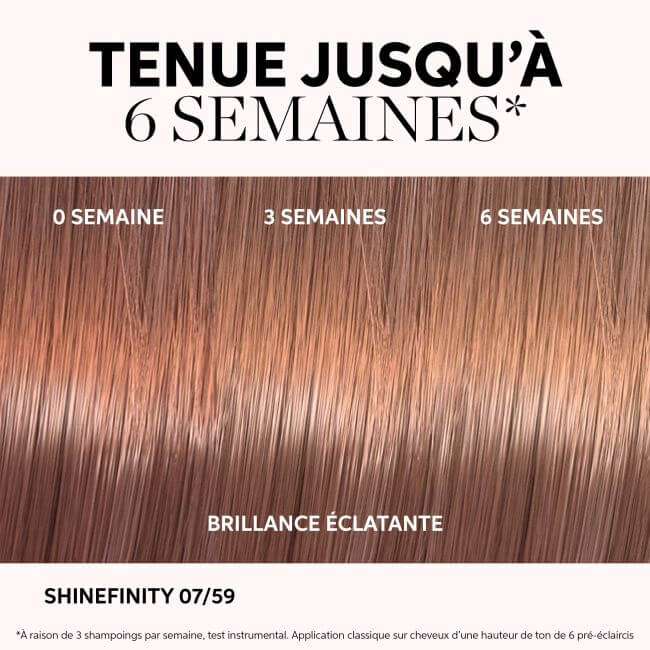 Coloração gloss Shinefinity 09/3 Golden Honey da Wella, 60ML.