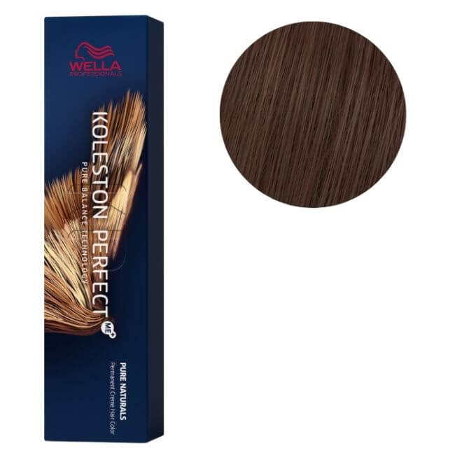 Coloração Koleston Perfect ME+ Pure Naturals KP 5/05 Castanho Claro Natural Acaju Wella 60ML