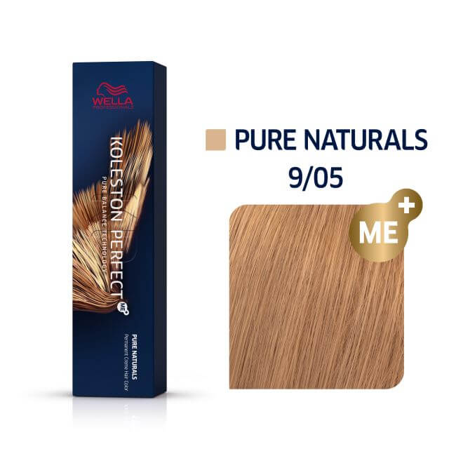 Koleston Perfect ME+ Pure Naturals 9/05 Zeer Licht Natuurlijk Mahonieblond van Wella 60ML