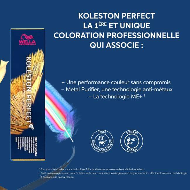 Koleston Perfect ME+ Pure Naturals KP 7/05 Middenblonde Natuurlijke Mahonie Wella 60ML