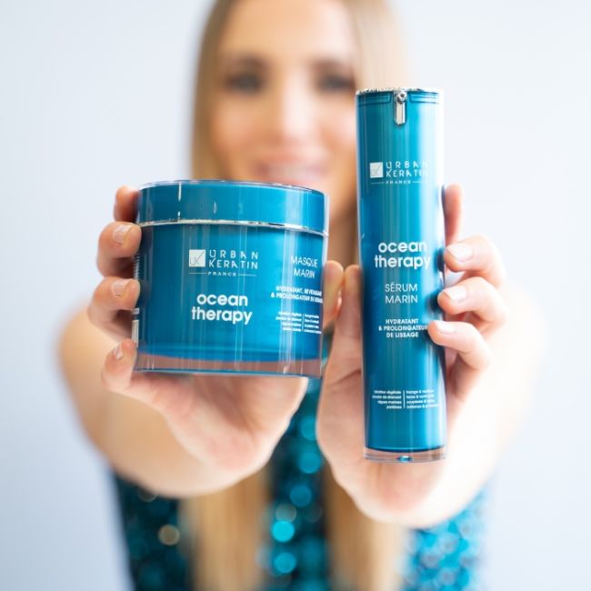 Serum voor Gehydrateerd Haar met Zeewier en Smoothing Prolongator Ocean Therapy Urban Keratin 50ml
