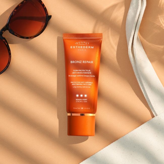 Protetor solar anti-rugas Bronz Repair Soleil Fort Esthederm 50ml