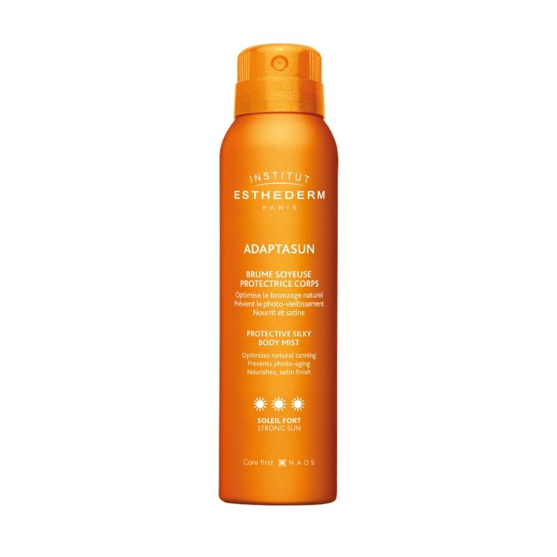 Zijdezachte beschermende zonne-nevel voor het lichaam 150ml Esthederm.