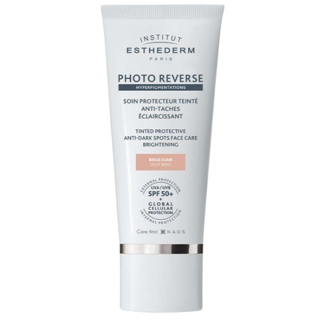 Creme de alta proteção Photo Reverse, tom bege claro SPF50+ Esthederm 50ml.